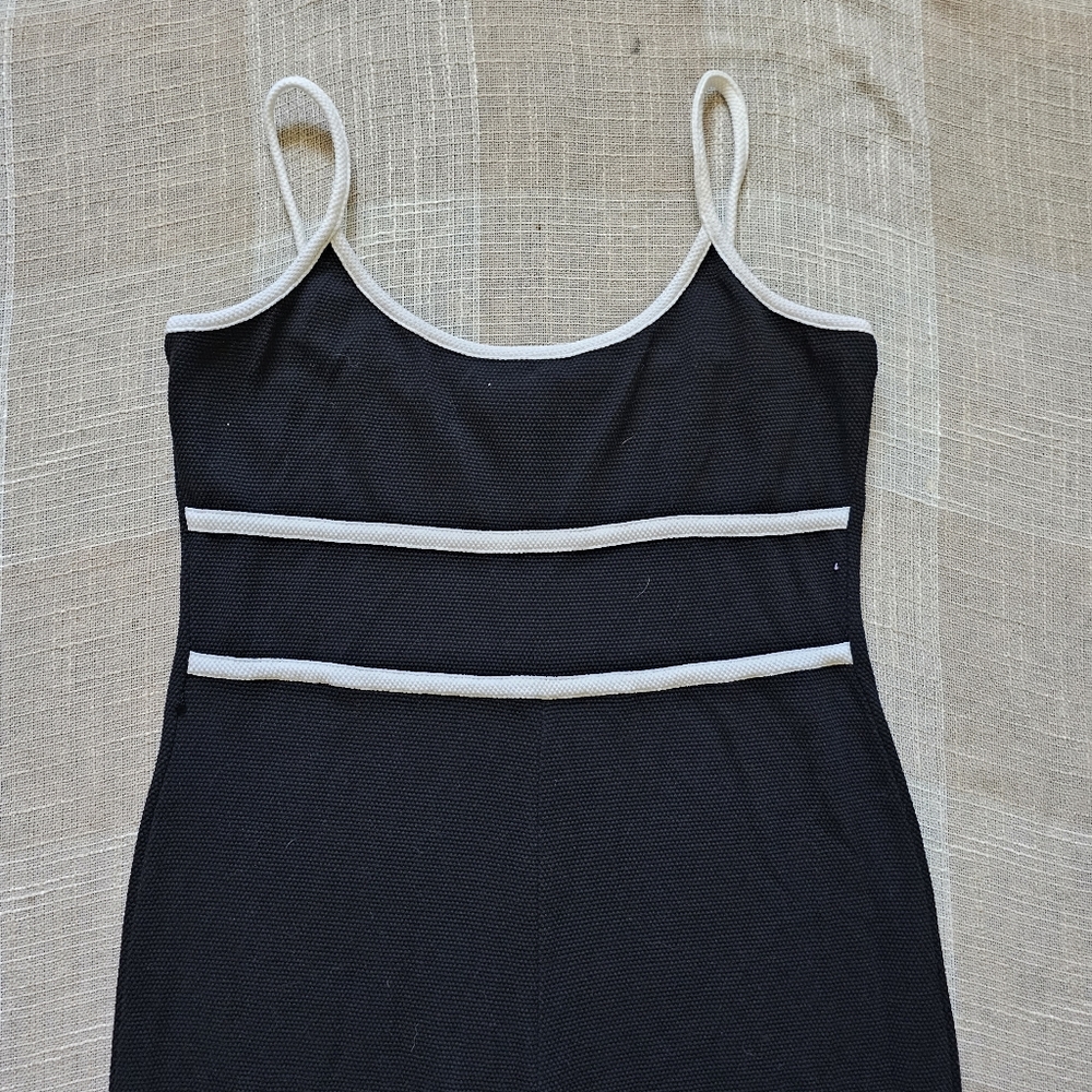 90s Black & White Jumpsuit - Picture 2 of 11